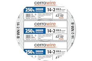 CERROWIRE Cerro Wire 147-1462-G 250-Foot 2-Conductor 14-AWG NMB Romex Wire