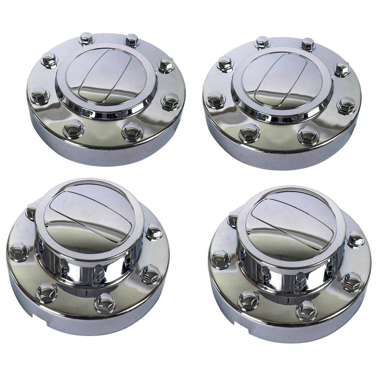 Photo 1 of KARPAL Front and Rear Wheel Center Hubcap Compatible with 2011-2018 Ram 3500 1-TON Dually DRW, Alcoa Alloy, (2Pcs Front), (2Pcs, Rear)