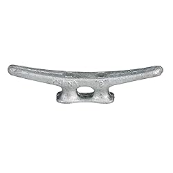Seachoice Open Base Dock Cleat, Galvanized Gray