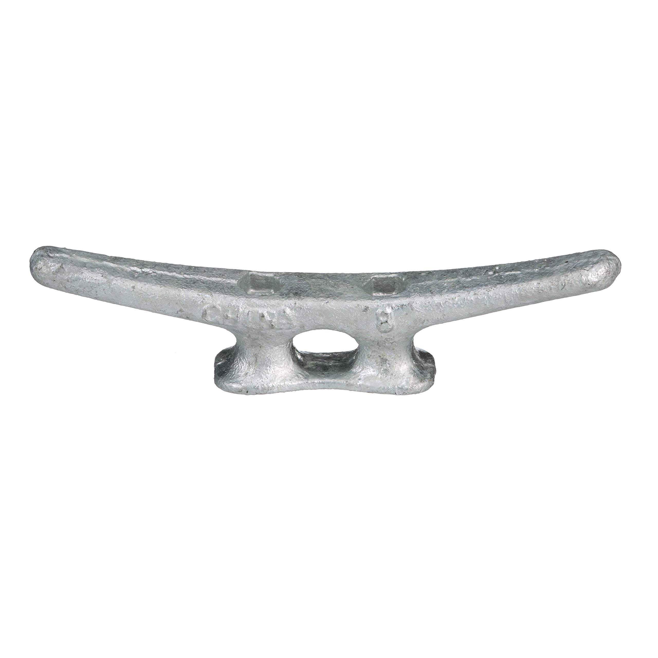 Seachoice Open Base Dock Cleat, Galvanized Gray