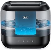 DREO 4L Humidifiers for Bedroom, 36H Runtime, 28 dB Quiet, HM311, Black | Easy to Refill &amp; Clean, BPA-Free, Nightlight, Supersized Air Humidifiers for Large Room, Baby Nurseries, Plants, Indoor