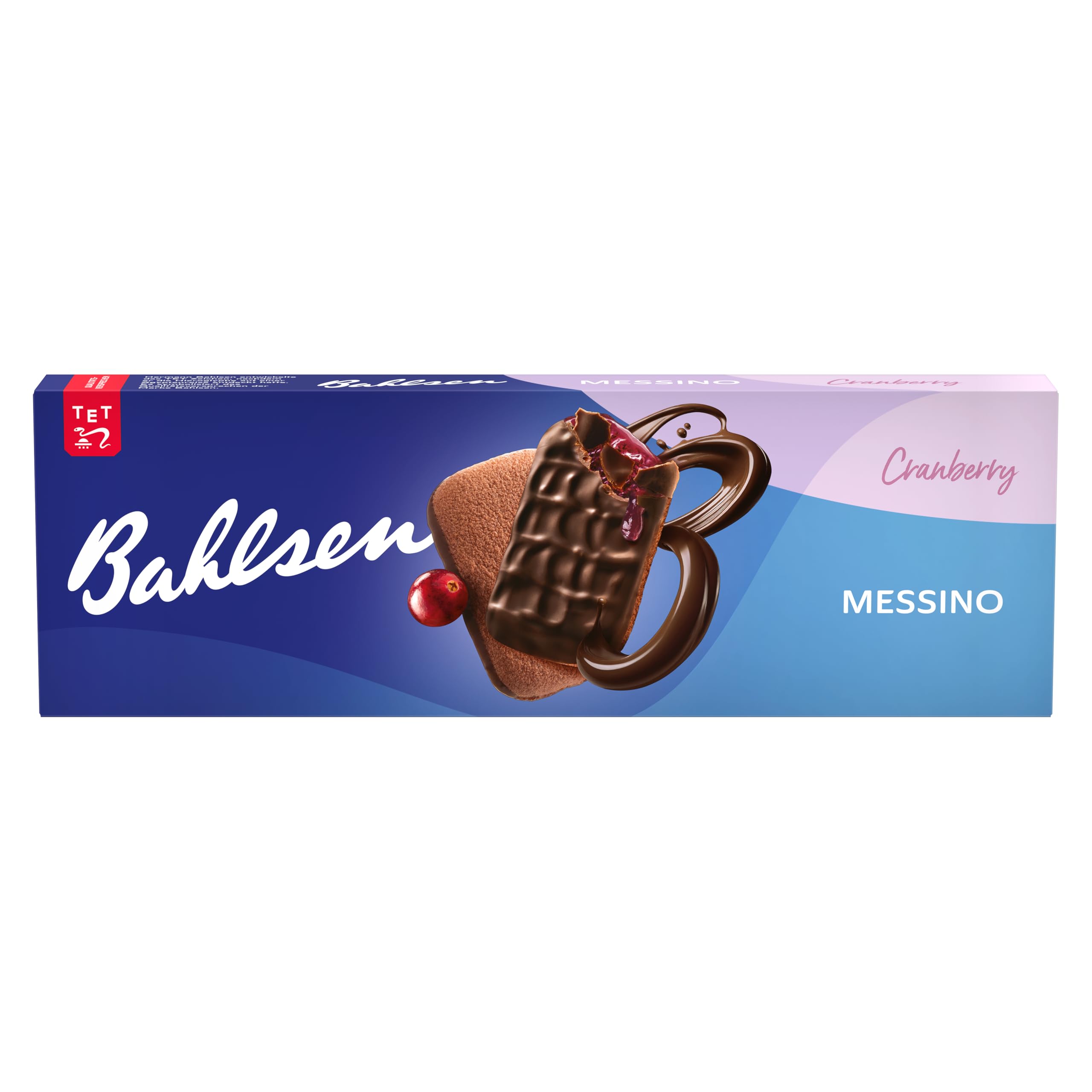 Bahlsen Messino Cranberry - 1er Pack - Luftiges Gebäck mit Cranberryfüllung und edelherber Schokolade (1 x 125g) 2