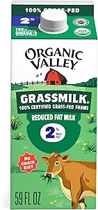 Organic Valley Grassmilk 100% Grass Fed 2% Reduced Fat Milk, Organic, 59 fl oz