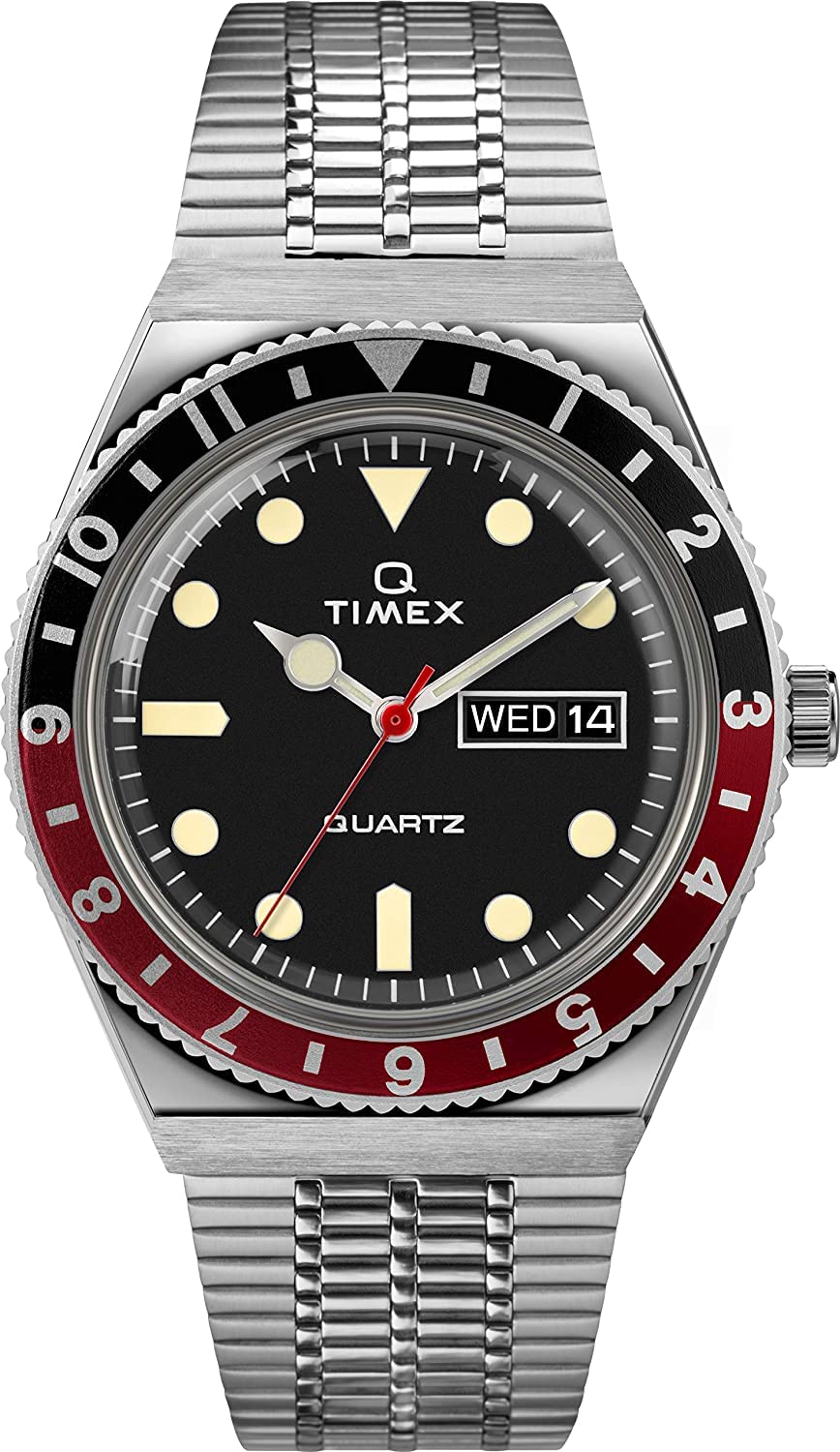 Timex Men's Analogue Quartz Watch with a Stainless Steel Strap Q Reissue