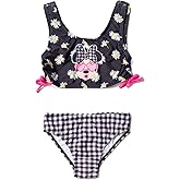 Disney Girls Bikini Top and Bottom Swim Set UPF 50+ Toddler to Big Kid Sizes (2T - 14-16)