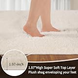 Sour Lemon Runner Rug 80x160cm Fluffy Anti Slip Shaggy Living Room view 2