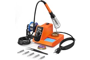 Vastar Soldering Iron - Soldering Iron Station, Anti-Static Soldering Iron Station Kit with On-Off Switch Temperature Adjustable