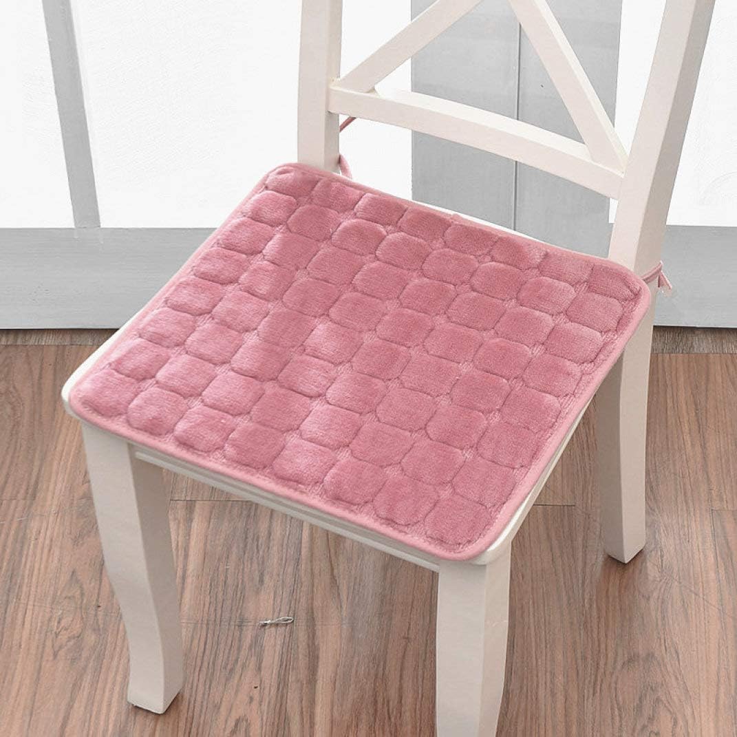 Velvet Chair Cushions with Tie NonSlip Washable Comfort