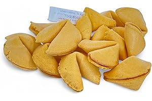 HABANEROFIRE 100 Individually Wrapped Fortune Cookies - Fun Fortunes, Lucky Numbers, Chinese Language - Chinese New Year Party Favors