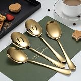 Kyraton Titanium Plating Serving Set 4 Pieces Spoons Slotted Spoons view 2