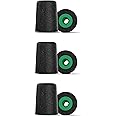 Comply Foam Ear Tips Designed for NuForce, ISOtunes PRO, Q-Jays, Etymotic Research, Westone and Shure, Small, 3 Pairs, Black, Earbud Replacement Tip, Made in the USA