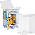 JDS Pop Protector Case for 4 Inch Funko Pop Figures (10 Pack) Strong Extra Thick Crystal Clear Heavy Duty Plastic Display Box - Perfect for Vinyl Figures & Protective Film Locking Tab 100% Recyclable
