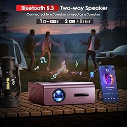 AUTO keystone correction projector deep purple