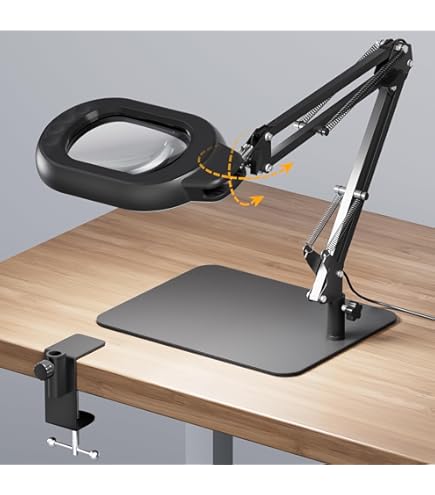 10X 30X Loupe Avec Lumière Et Serrer, Lampe Loupe Éclairée à 36 LED, 3