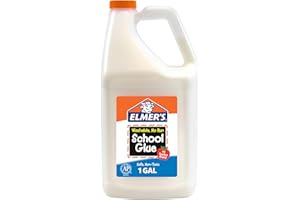 Elmer's Liquid School Glue, Washable, 1 Gallon, 1 Count - Great for Making Slime