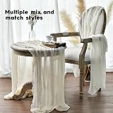 Artoid Mode Boho Beige Gauze 300 cm Table Runner Polyester view 4