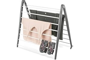 Space-Saving Drying Rack, Folding Clothes Drying Rack for Indoor Laundry, Leaning Wall or Sink Foldable Air Drying Rack, Comp
