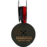 Sears Portable Typewriter Ribbon - Black and Red, 2 Inch Spool, 1/2 Inch Width