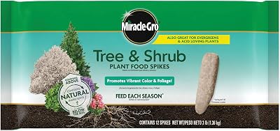 Miracle-Gro Tree & Shrub Plant Food Spikes 12-Count 15-5-10 NPK