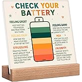 Therapist Office Desk Decor Therapy Office Decor Mental Health Gifts School Counselor Gifts Therapist Gifts For Women, Calming Corner Classroom Decorations Counseling Room Mental Energy Levels Sign