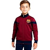 Icon Sports Officially Licensed FC Barcelona Soccer Track Jacket - Unisex Kids