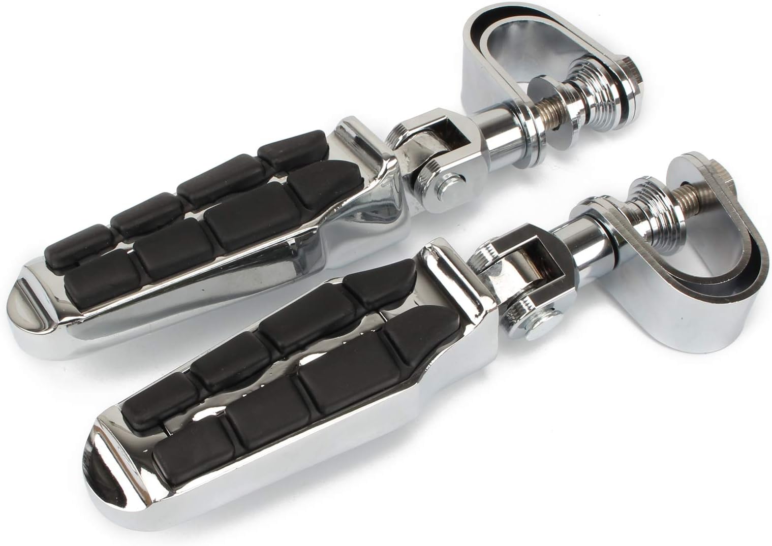 Motorcycle Highway Foot Pegs Footrest Mount U-Clamp 32mm Engine Guard Carsh Bar for Sportster XL 883 Touring Road King Dyna Softail V-Rod