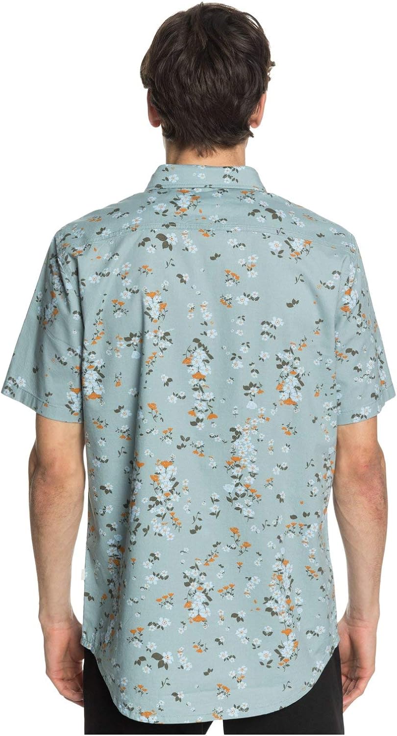 Quiksilver Men's Tripping Daisy Short Sleeve Woven: Clothing