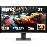 BenQ GW2790Q 27” 2K QHD 100Hz IPS Eye-Care Monitor, HDMI, DisplayPort, 2560×1440, Ultra Slim Bezel, Eyesafe, VESA MediaSync, 