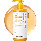 medicube Body Peel Shot with Turmeric | Gentle Body Exfoliating Serum with BHA, LHA & PHA for Dead Skin Cells, Uneven Looking Skin & Excess Sebum | 9.46 fl.oz