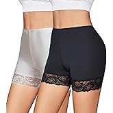 Avidlove Women's Under Shorts for Dresses Seamless Anti Chafe Underwear Smooth Boyshorts Lace Slip Shorts for Women