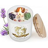 Pisces Gifts for Women,Zodiac Scented Candles with Crystals and Healing Stones,Pisces Gifts for Birthday,Graduation,Retirement,Meditation Yoga.Best Gift for Her,Mom,Sister,Teacher,Friends