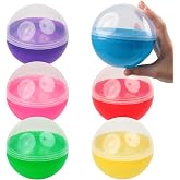 Capsule Vending Machine Translucent Round Capsules Empty 14 pcs 4.7 inch - Gumball Machine Capsules Easter Basket Stuffers Birthday Gifts - Pinata Stuffers DIY Craft Supplies Claw Machine Refills