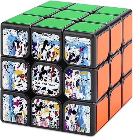 Amazon 魔方 マジックキューブ One Ok Rock ワンオクロック 立体パズル スピードキューブ 3x3x3 回転スムーズ ストレス解消 脳トレ プレゼント ステッカー 競技用 知育玩具 男女通用 立体パズル おもちゃ