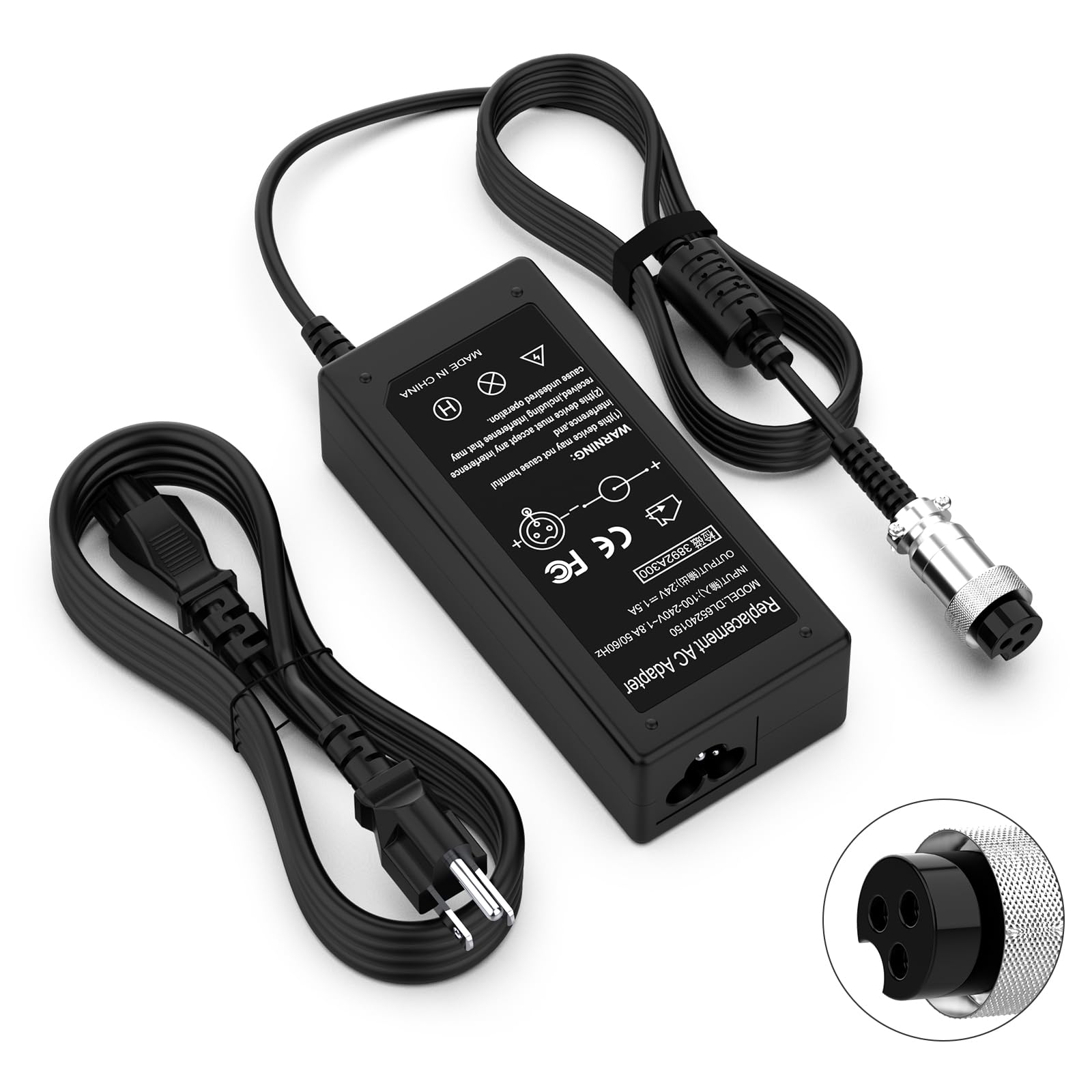 Photo 1 of 24V Scooter Battery Charger for Razor E100 E200 E200S E175 E300 E300S E125 E150 E500 PR200 E225S E325S MX350 MX400, Dirt Quad Bike, Pocket Mod, Dirt Rocket, Pocket Rocket Sports Mod and Dirt Quad