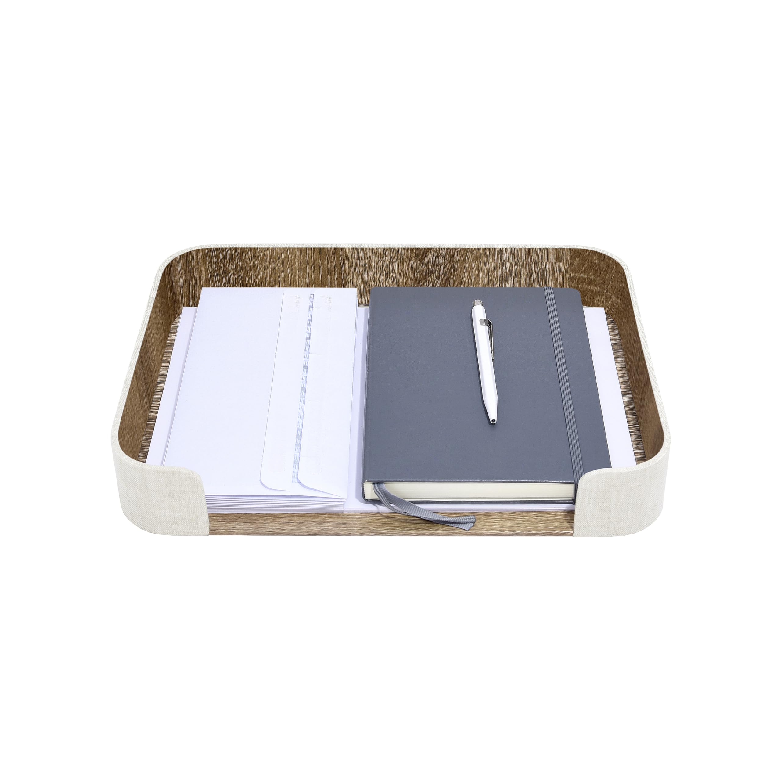 Stackers Oatmeal & Linen Letter Tray