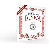 Pirastro 4120BALL Tonica Synthetic Core Violin String Set, E-Ball Envelope, 4/4 Size