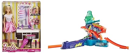 Barbie Doll and Playset + Hot wheels Shifters Color Splash Science Lab Playset