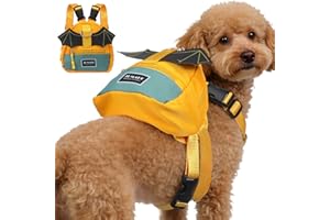 TOYANDONA Pet Self-Wearing Backpack Dog Harness Small Dog Accessories Storage Pouch