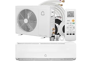 GarveeHome 18000 BTU Mini Split Air Conditioner Heat Pump System, 19 SEER2 208-230V Inverter Ductless Cools Up to 1250 Sq.Ft, Heat Pump Ductless Pre-Charged Inverter System