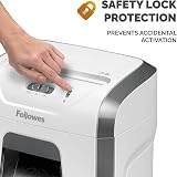 Fellowes FS-12C Cross-Cut Shredder 12 Sheets 19L Pull-Out Bin 20 Min UK view 4