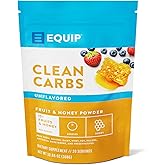 Equip Foods Clean Carbs | 15+ Fruits and Honey Superfood Powder | Post Workout Recovery Powder | Antioxidants, Carbohydrate Supplement | Immune Support Carb Cleaner | 20 Servings, Unflavored