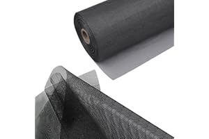 LIWZSZWIL 36in x 50ft Fiberglasss Window Screen Replacement Roll,Durable Pet Proof Screen Door Mesh,Window Screen Mesh for House Window,Dog Door for Sliding Glass Door,for House Windows,Door,Balcony,Camper