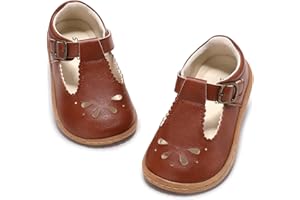 STQ KIDS Toddler Girl Mary Jane Dress Shoes Wide Ballet Flats for Girls Party School Shoe