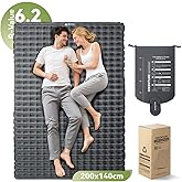 Hikenture Sleeping Pad for Camping,6.2 R-Value Inflatable Camp Mattress,200 * 140cm, Insulated & Ultralight Outdoor Sleeping 