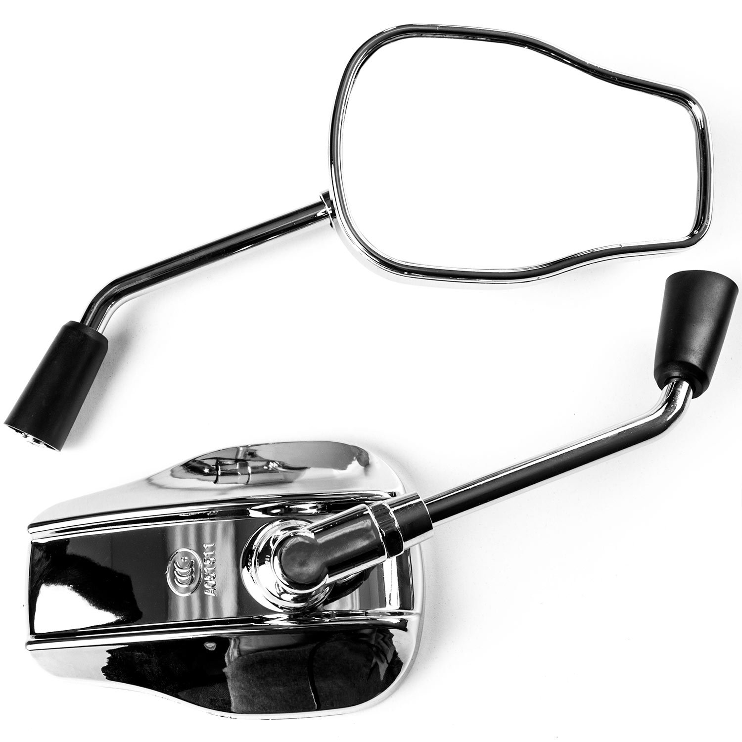 Krator Universal Chrome Motorcycle Mirrors for Victory