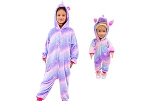 FZOSM Cute Girls Unicorn Halloween Costume Cosplay Onesie