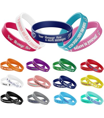 Custom Silicone Wristbands - Eco-Friendly Rubber Bracelets For Fundraising, Events, Promo (10-5000pcs)