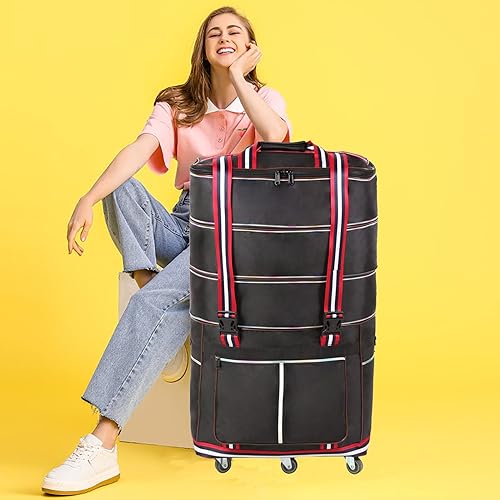 ELDA Expandable Foldable Suitcase Luggage with Universal Wheels