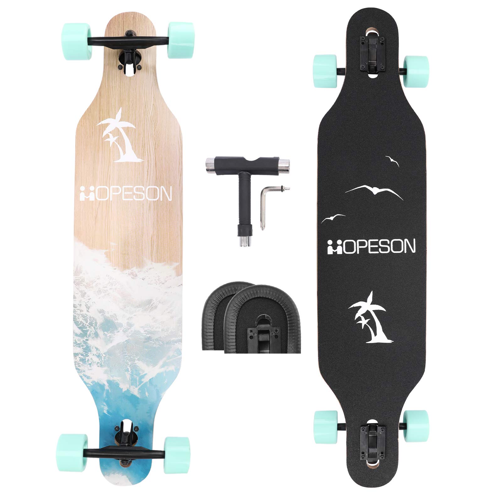 Buy 42 Inch Longboard Skateboard Complete Maple Deck Cruiser for