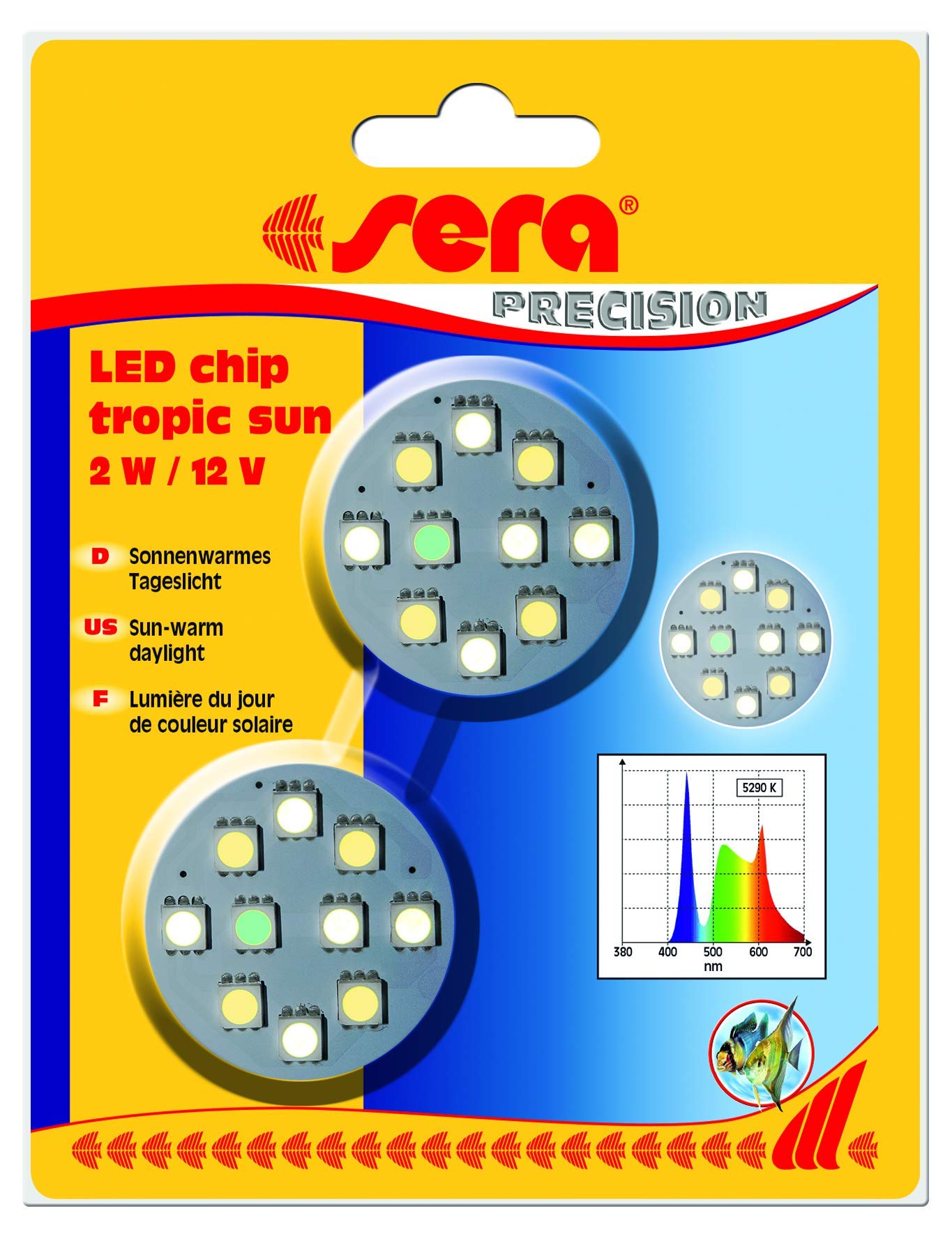 Sera LED chip Tropical Sun 2 W / 12 V, Pack of 2.